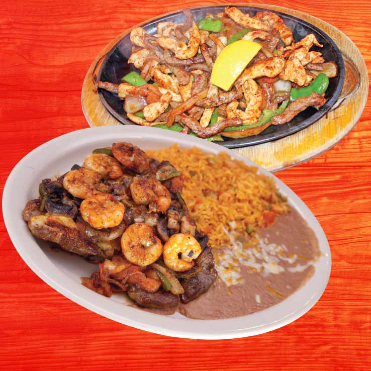Menu page 3 - Fajitas, Steaks, Chicken