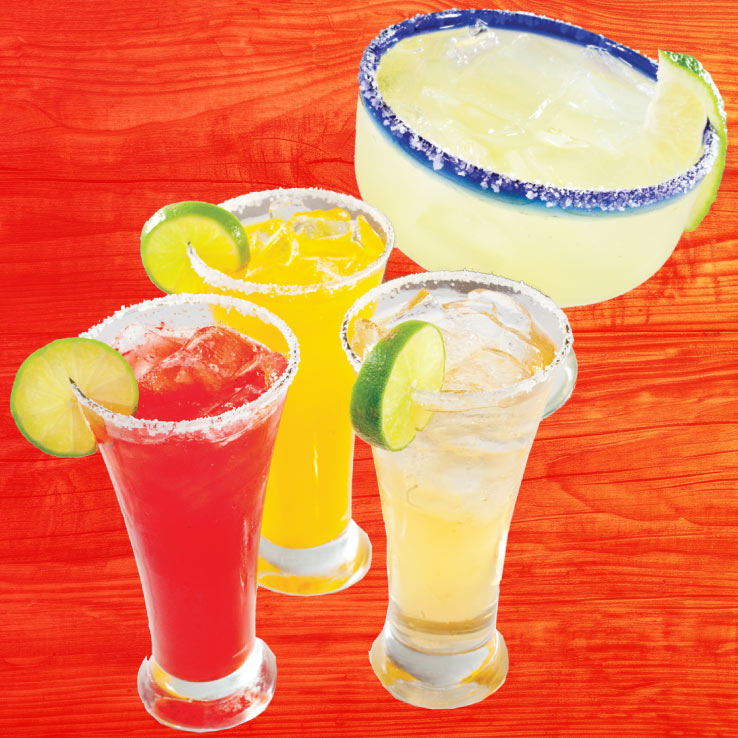 Menu page 8 - Margaritas, Mixed Drinks, Virgin Drinks